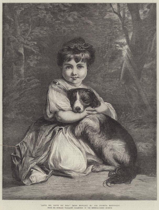 Hou van Mij, Hou van Mijn Hond, Miss Bowles door Joshua Reynolds