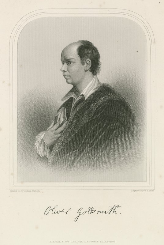 Oliver Goldsmith, Anglo-Ierse auteur door Joshua Reynolds