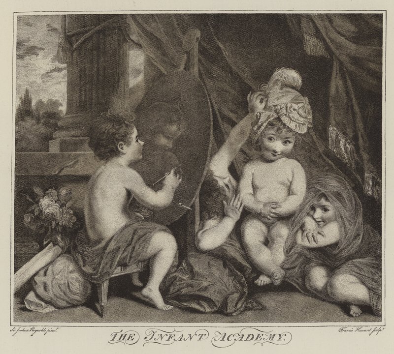 De Kinderacademie door Joshua Reynolds