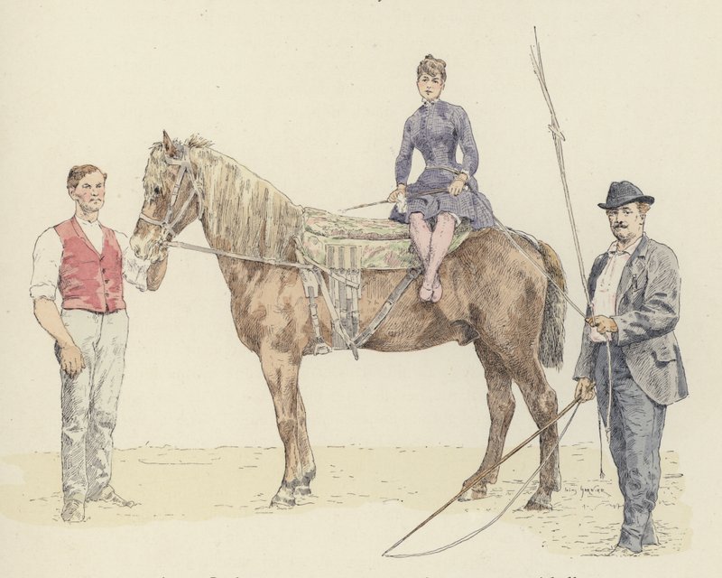 Paardentrainers door Jules Arsene (after) Garnier