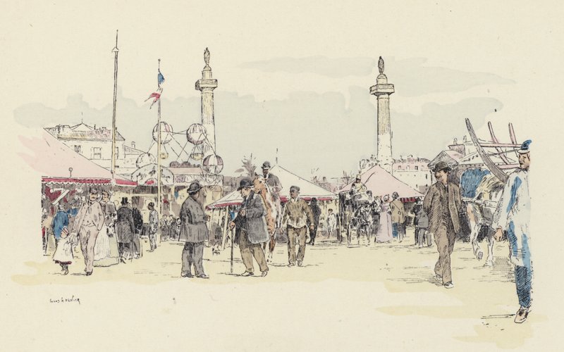 De Kermis door Jules Arsene (after) Garnier