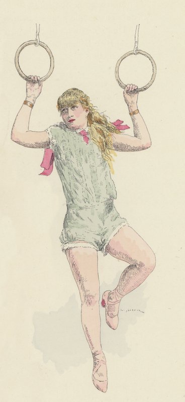 Vrouwelijke Gymnast door Jules Arsene Garnier