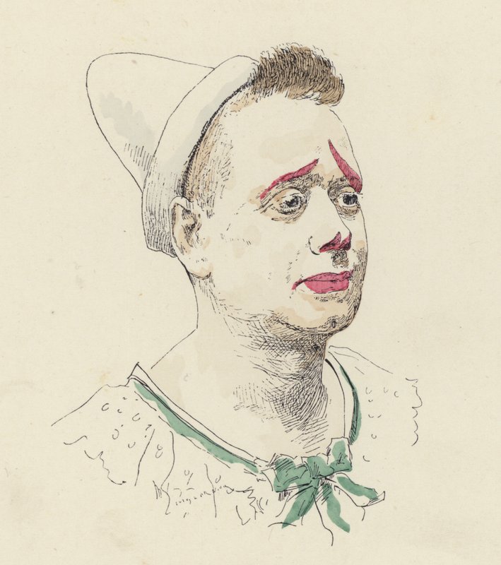 Clown door Jules Arsene after Garnier