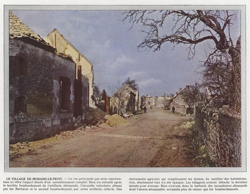 Het Dorp Morains-le-Petit door Jules Gervais Courtellemont