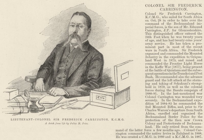 Luitenant-kolonel Sir Frederick Carrington, KCMG door Julius Mandes Price