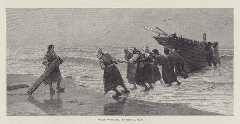 Arbeiders van de zee door Julius Mandes Price