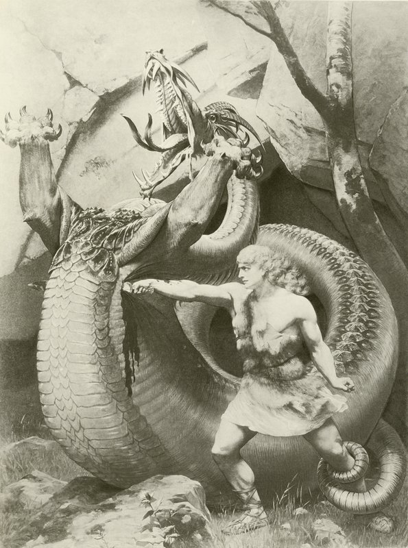 Siegfried, Acte II scène vi door Konrad Dielitz