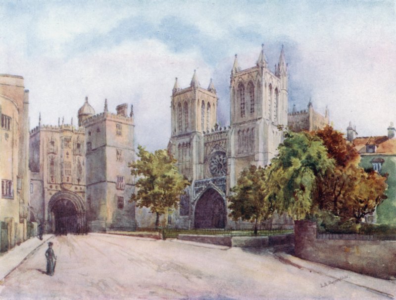 Bristol Kathedraal, Westelijke Voorzijde door Laura Annie Happerfield