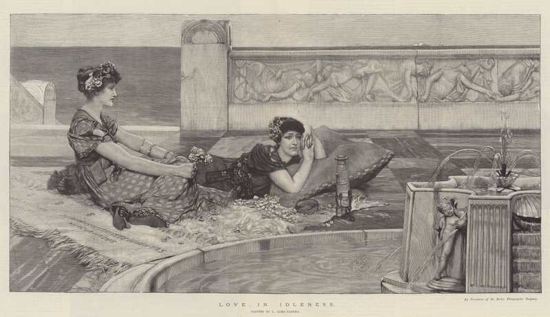 Liefde in Ledigheid door Lawrence Alma Tadema