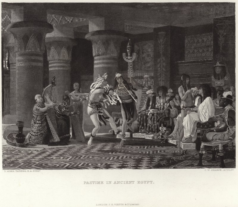 Vrijetijdsbesteding in het oude Egypte door Lawrence Alma Tadema