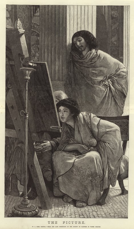 Het schilderij door Lawrence Alma Tadema