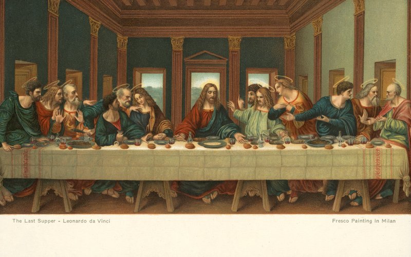 Het Laatste Avondmaal door Leonardo da (after) Vinci
