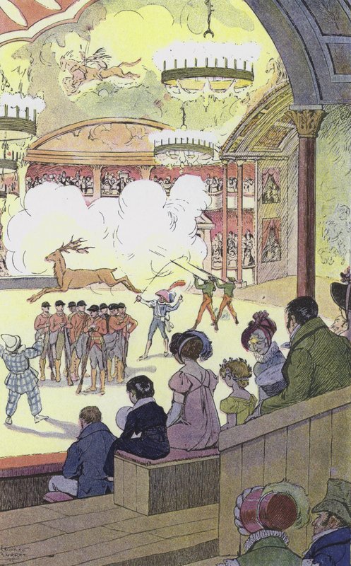 Bij het Franconi Circus door Leonce Burret