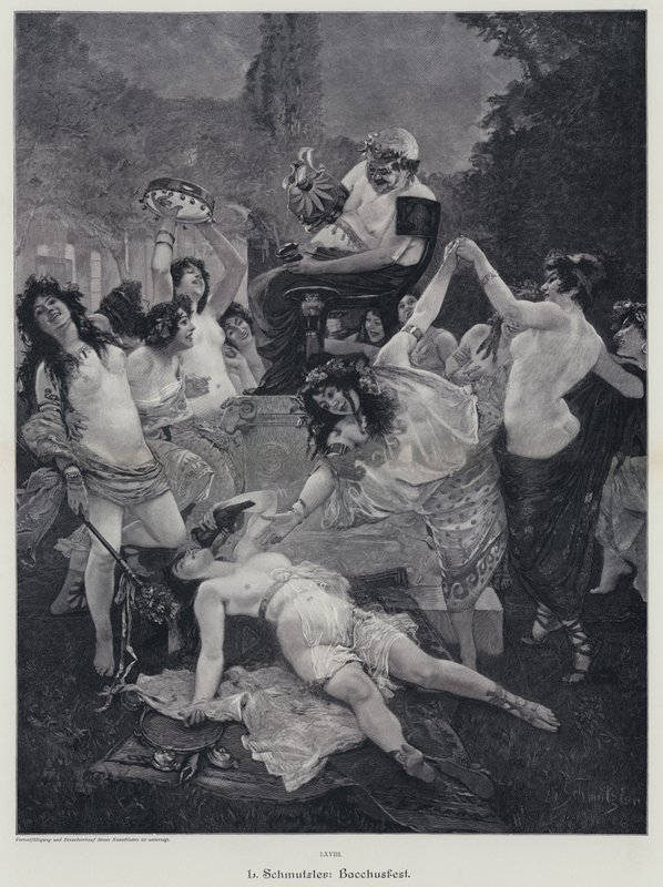 Bacchanaal door Leopold Schmutzler