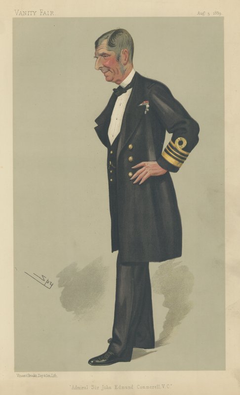 Admiraal Sir John Edmund Commerell VC door Leslie Matthew Ward