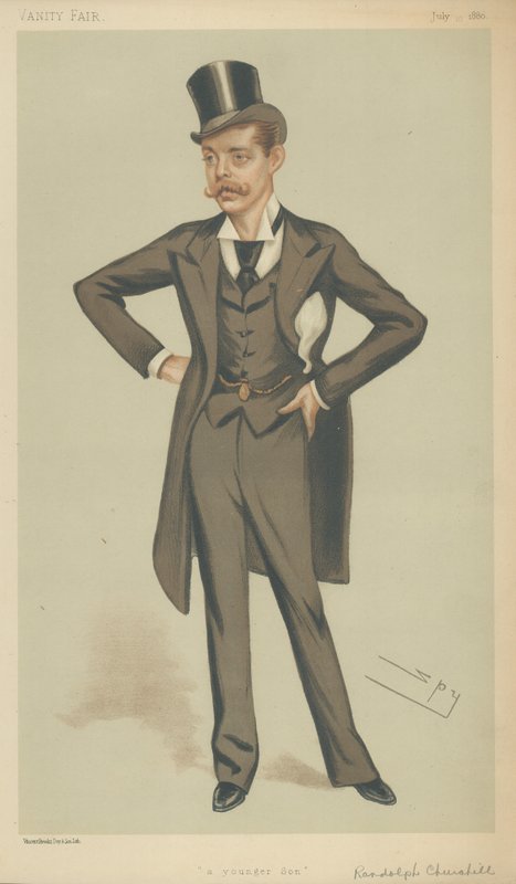 Lord Randolph Churchill door Leslie Matthew Ward
