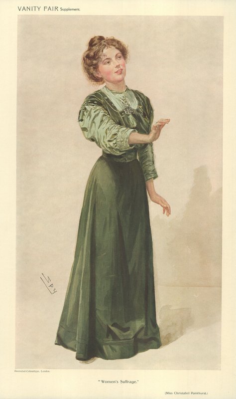 Miss Christabel Pankhurst door Leslie Matthew Ward