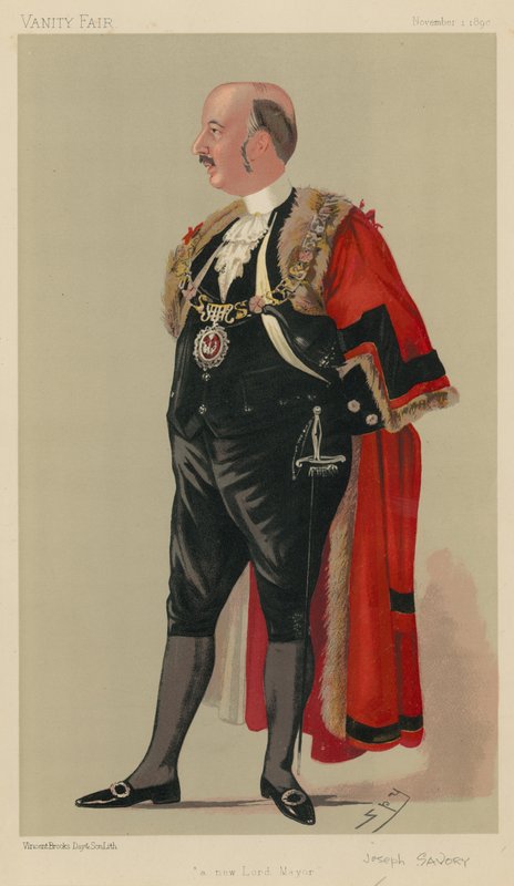 De heer wethouder Joseph Savory door Leslie Matthew Ward