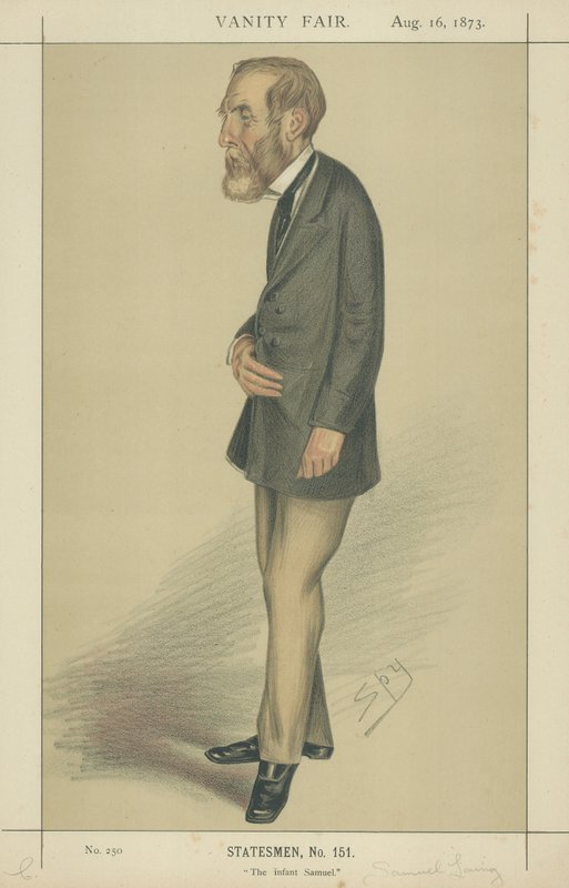 De heer Samuel Laing door Leslie Matthew Ward