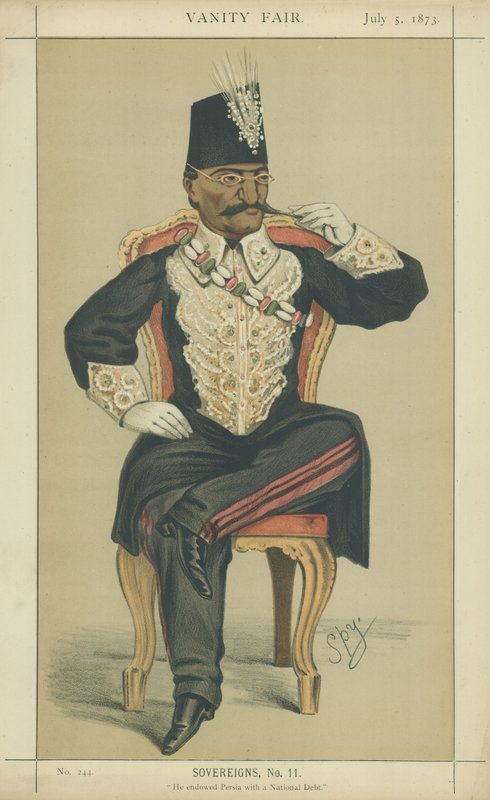 Nasser-Ed-Din-Shah, Z.M. De Shah van Perzië door Leslie Matthew Ward