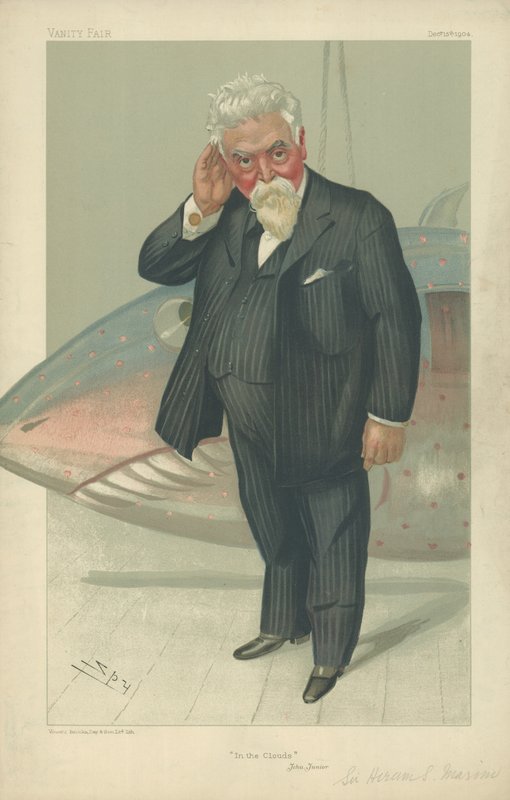 Sir Hiram Stevens Maxim door Leslie Matthew Ward