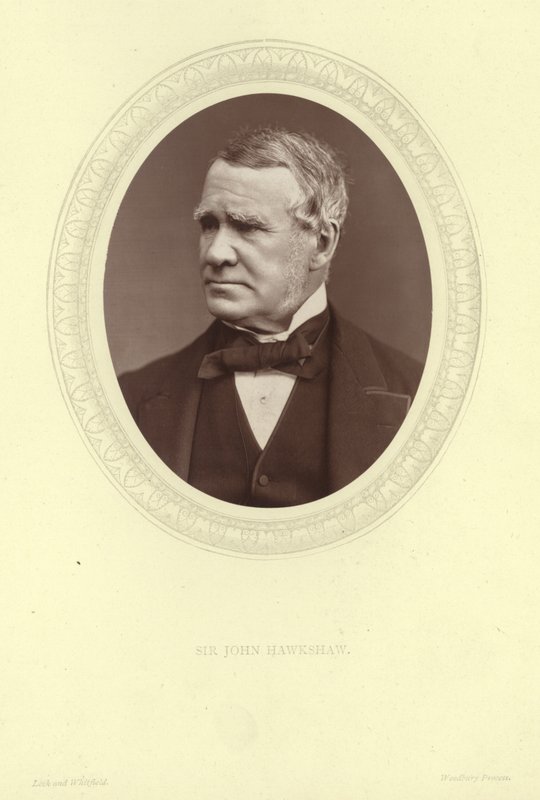 Portret van Sir John Hawkshaw door Lock and Whitfield