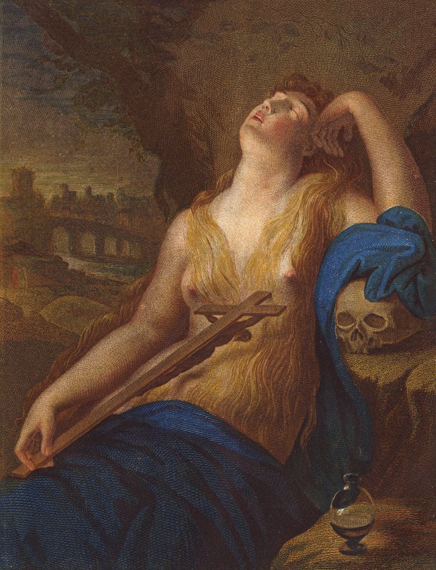 Maria Magdalena door Lodovico (after) Carracci