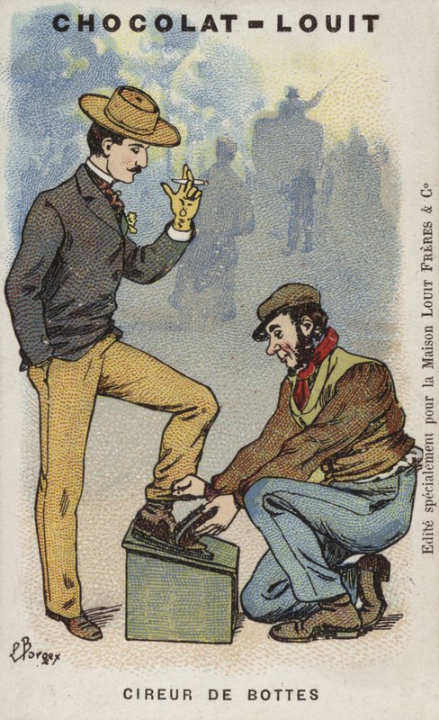 Cireur de Bottes door Louis Borgex