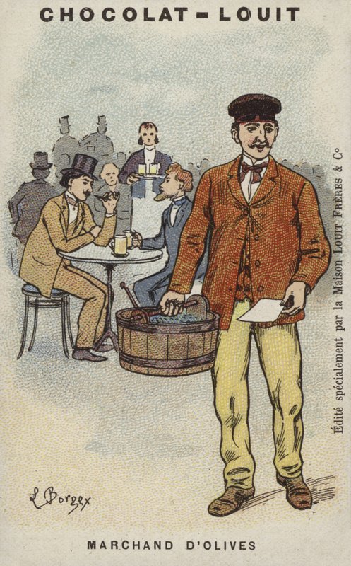 Olijvenverkoper door Louis Borgex