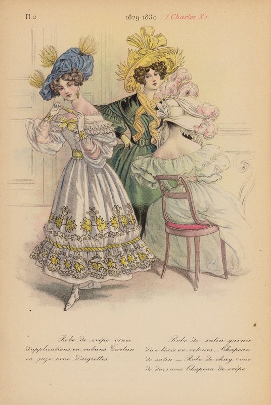 Franse mode: 1829-1830, Charles X door Louis Colas