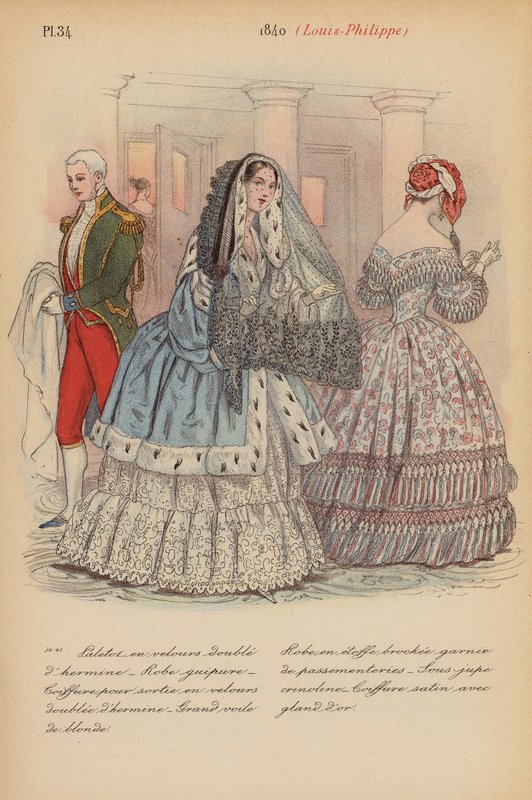 Franse mode: 1840, Louis-Philippe door Louis Colas
