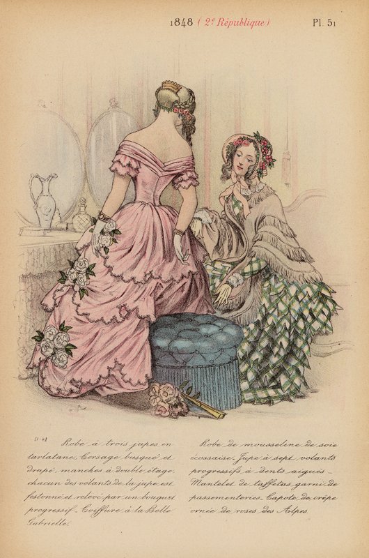 Franse mode: 1848, 2e Republiek door Louis Colas