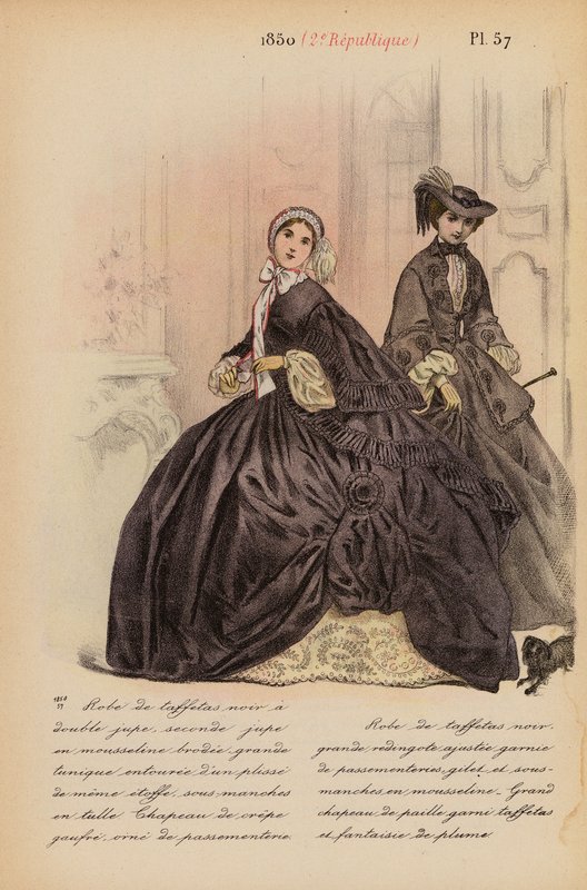 Franse mode: 1850, 2e Republiek door Louis Colas