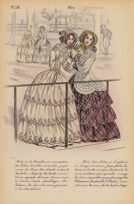 Franse mode: 1850, 2e Republiek door Louis Colas