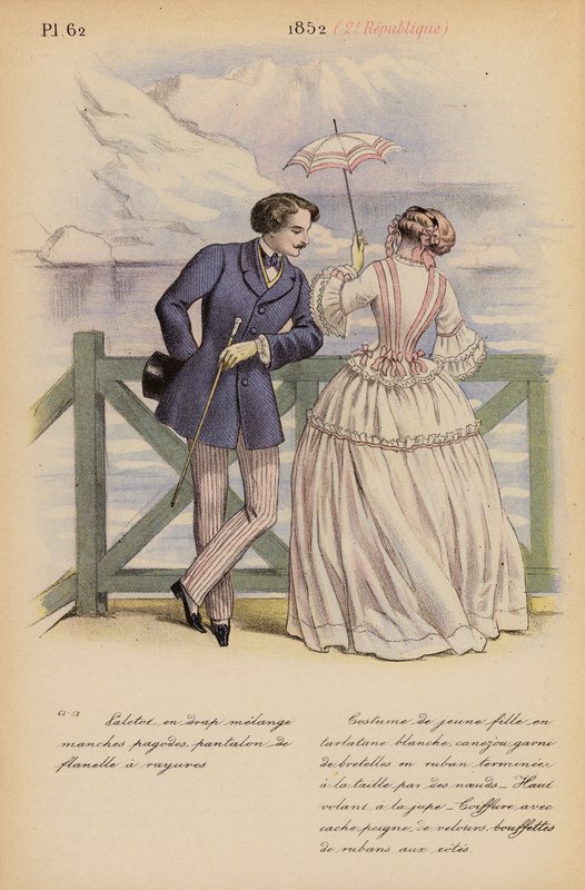 Franse mode: 1852, 2e Republiek door Louis Colas