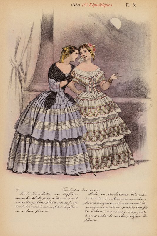 Franse mode: 1852, 2e Republiek door Louis Colas