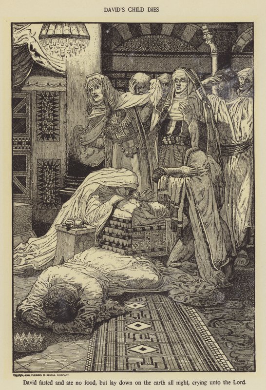 Davids kind sterft door Louis John Rhead