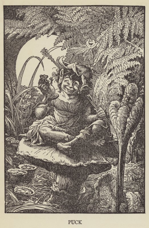 Puck door Louis John Rhead