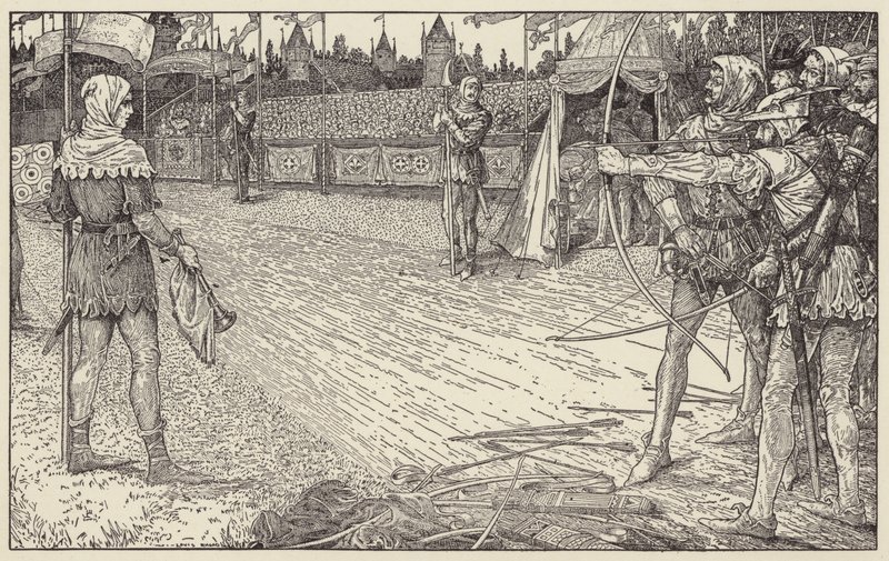 Robin wint de prijs van de koningin door Louis John Rhead