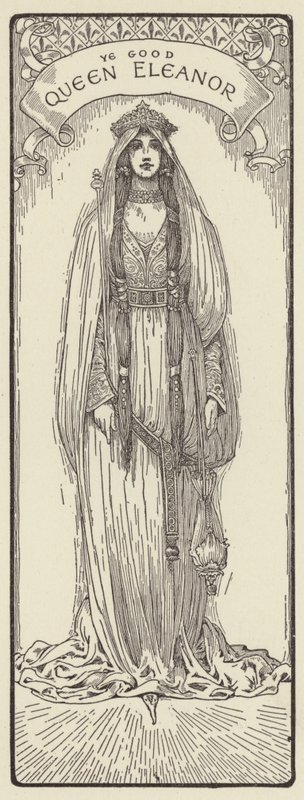De Goede Koningin Eleanor door Louis John Rhead
