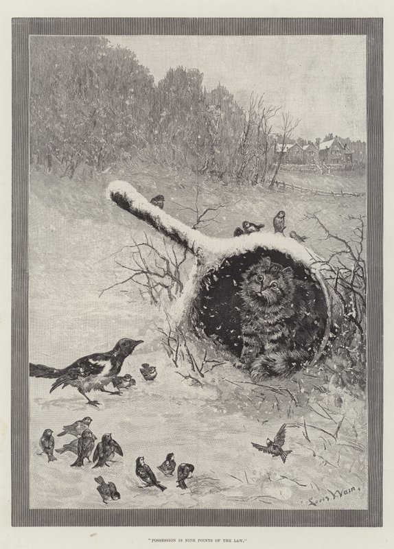 Bezitting is Negen Tienden van de Wet door Louis Wain