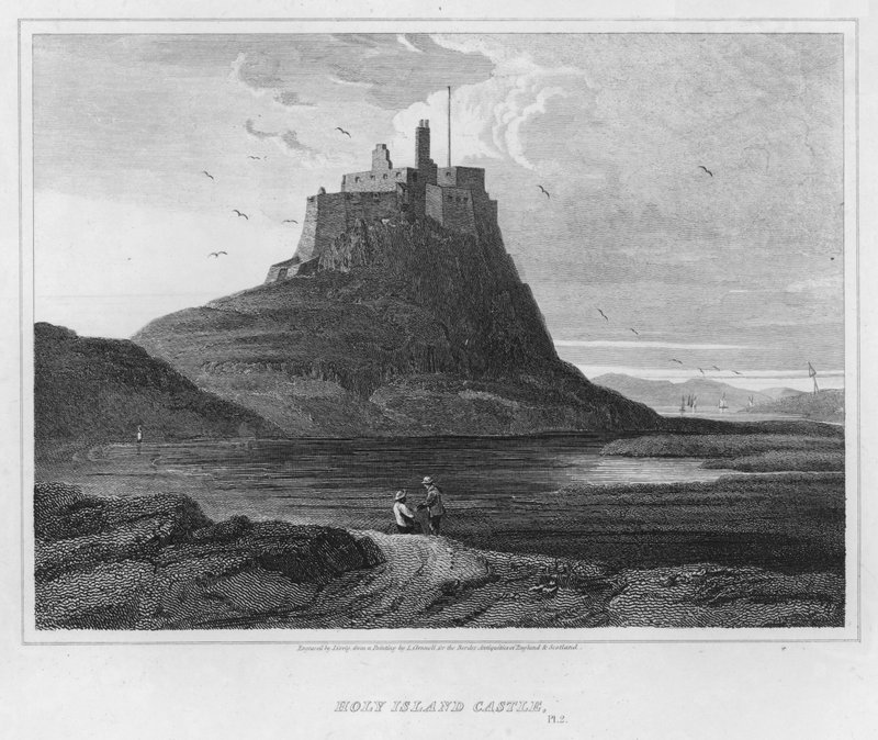 Holy Island Kasteel door Luke (after) Clennell