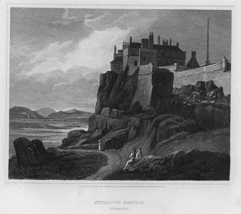 Stirling Castle, Stirlingshire (gravure) door Luke (after) Clennell