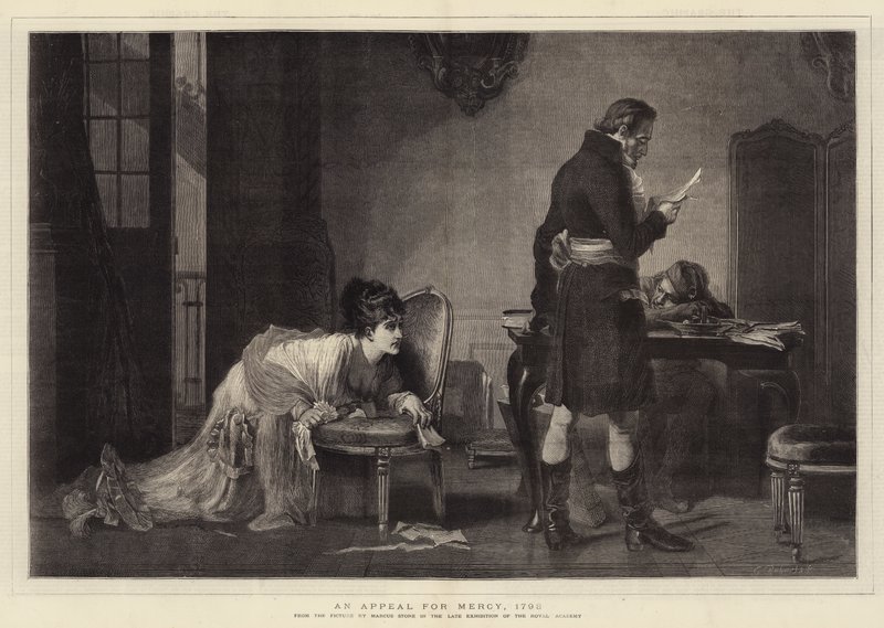 Een beroep op genade, 1793 door Marcus Stone