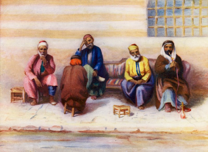 Groep Syriërs door Margaret Thomas