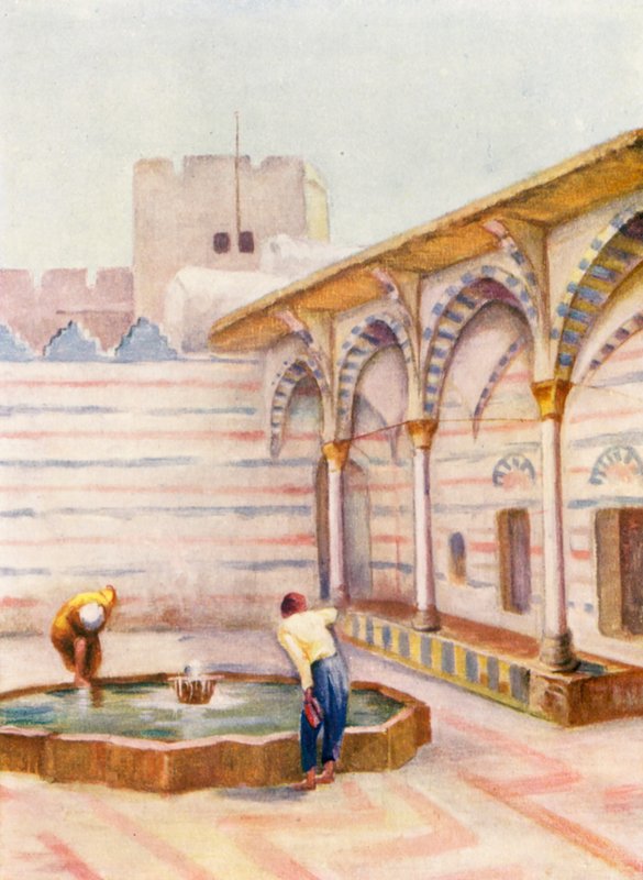 Moskee es Sinamiyeh, Damascus door Margaret Thomas