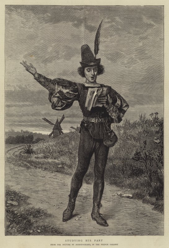 Zijn Rol Bestuderen door Marie Francois Firmin Girard