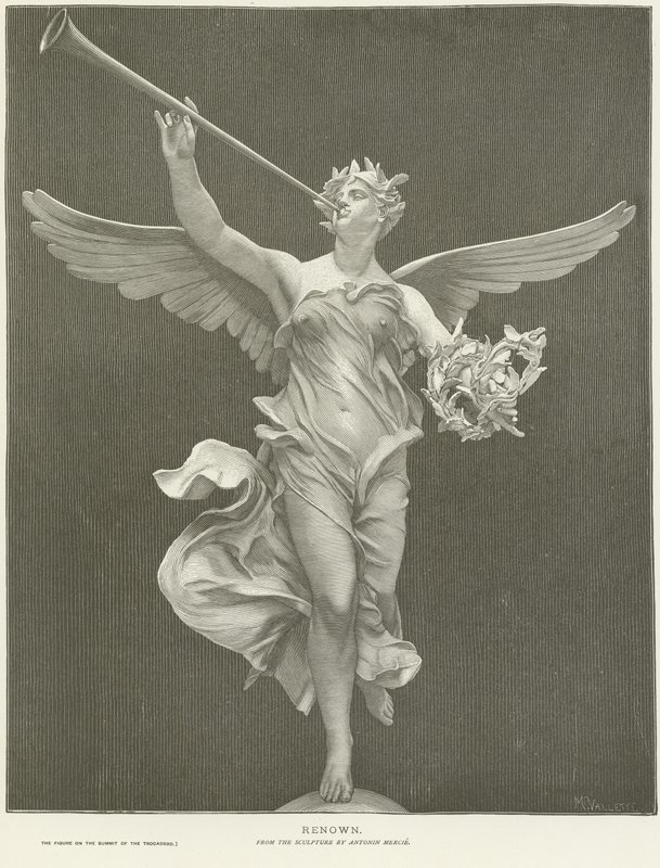 Allegorie van Roem door Marius Jean Antonin Mercie