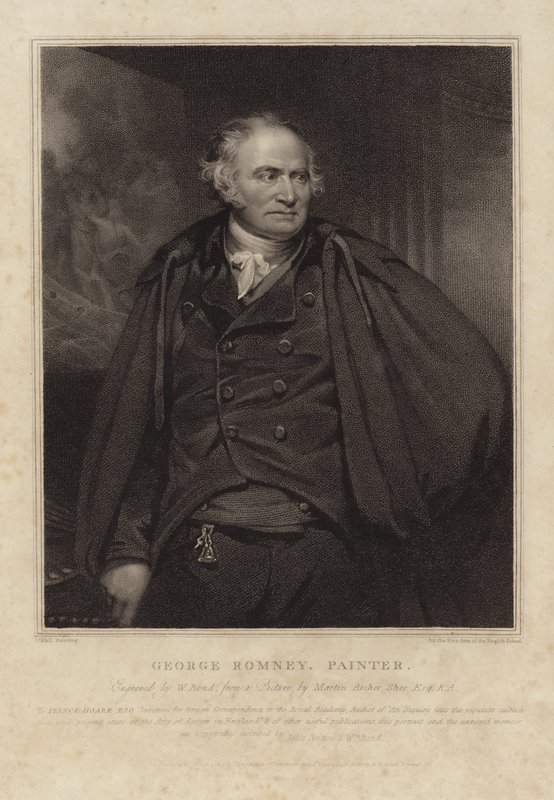 George Romney door Martin Archer Shee