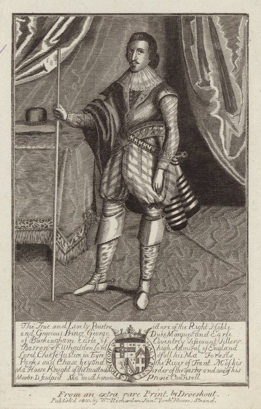 George Villiers door Martin, the elder Droeshout